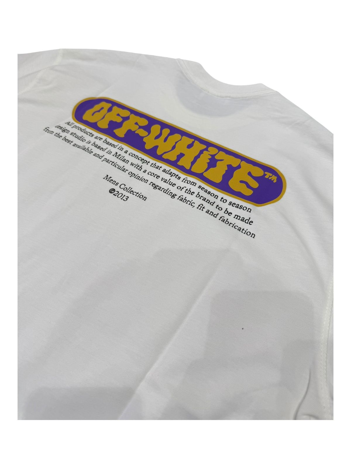 Off White 100% Algodon Blanco