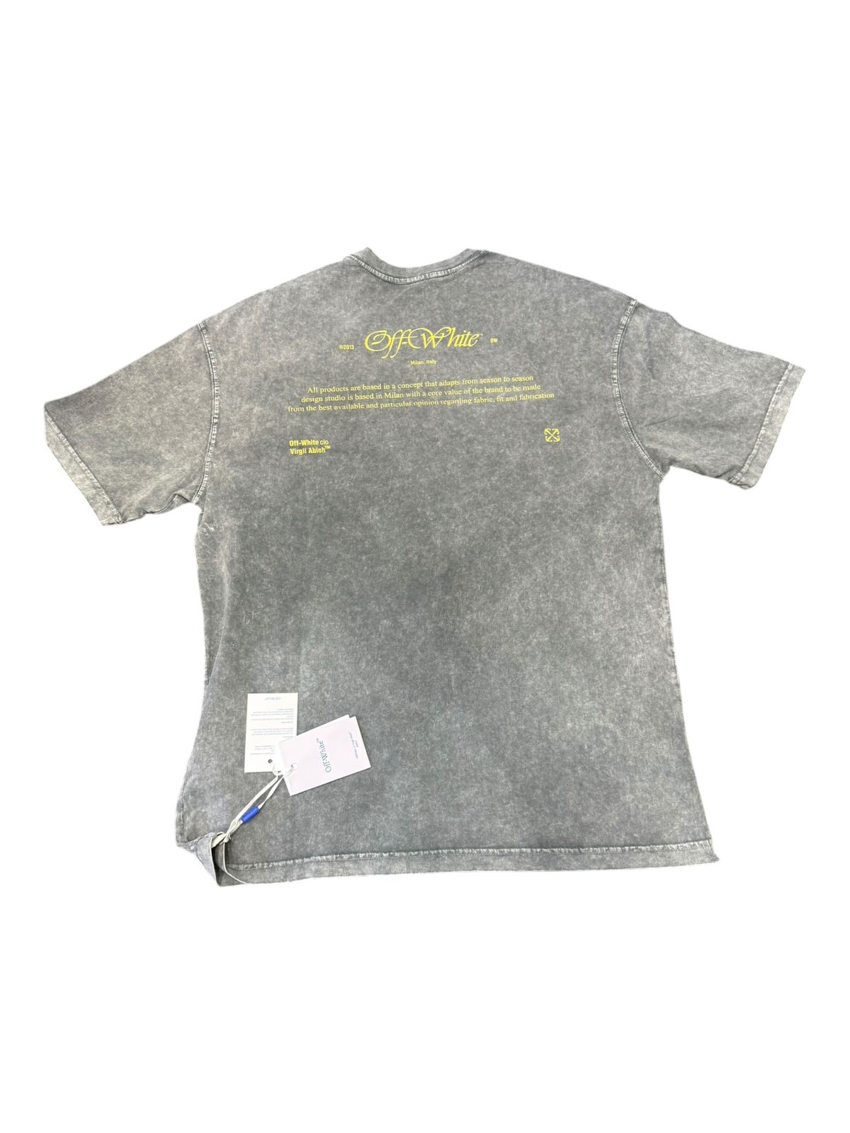 Off White 100% Algodon Gris